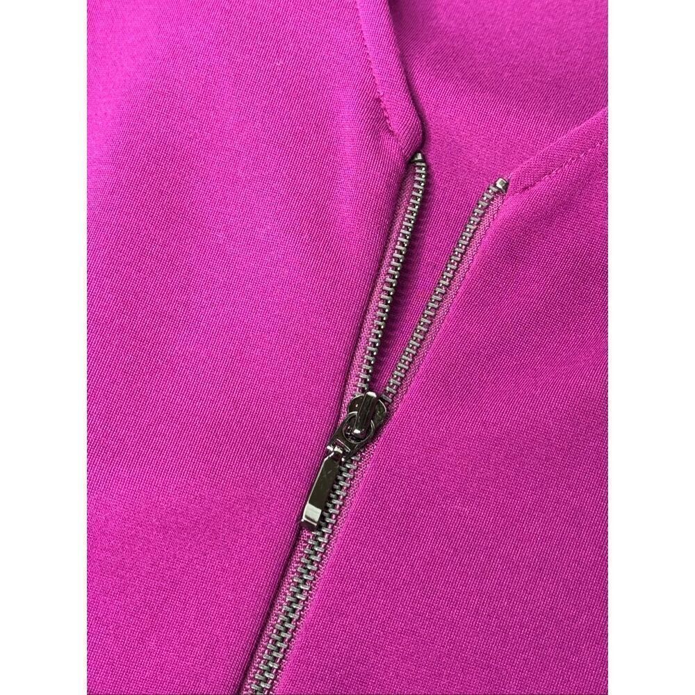 INC International purple V neck bishop sleeve jumpsuit size M - Picture 16 of 16